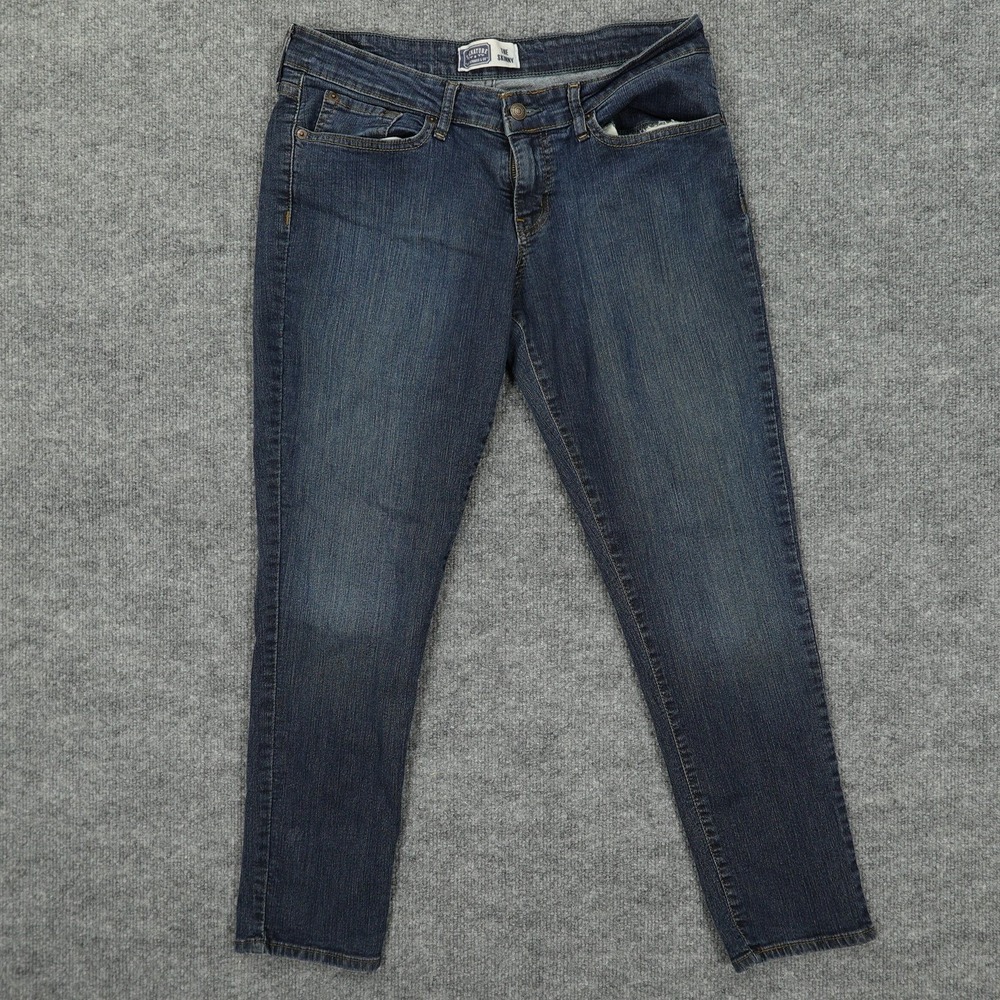 Signature by Levi Strauss & Co Jeans Womens 12 Short Blue Skinny Leg Dark Wash